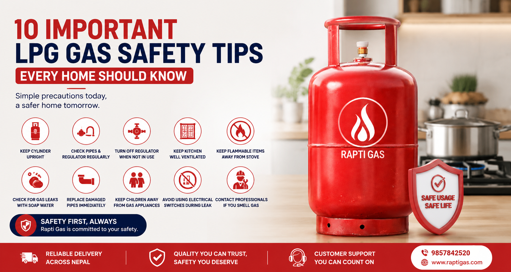 10 Important LPG Gas Safety Tips Every Home Should Know